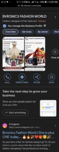 bvronic fashion world google business listing services by wise tech business solutions